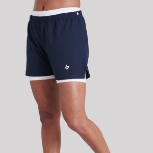 women's navy 2 in 1 cricket shorts