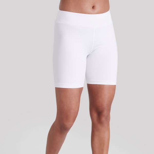 women's white compression cricket shorts