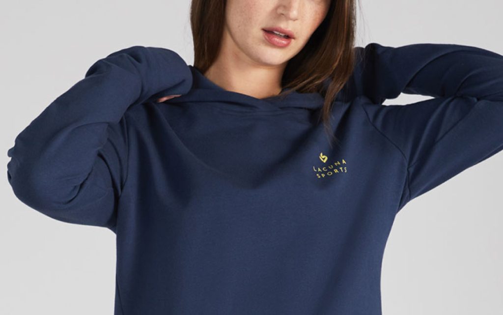 Women's navy blue cricket hoodie