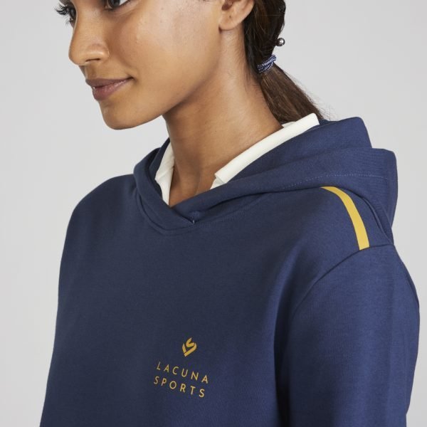 Women's navy blue cricket hoodie