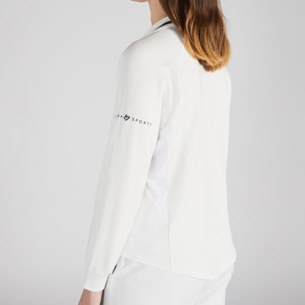 women's white long sleeve cricket top