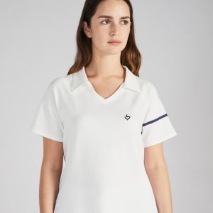 women's white short sleeve cricket shirt