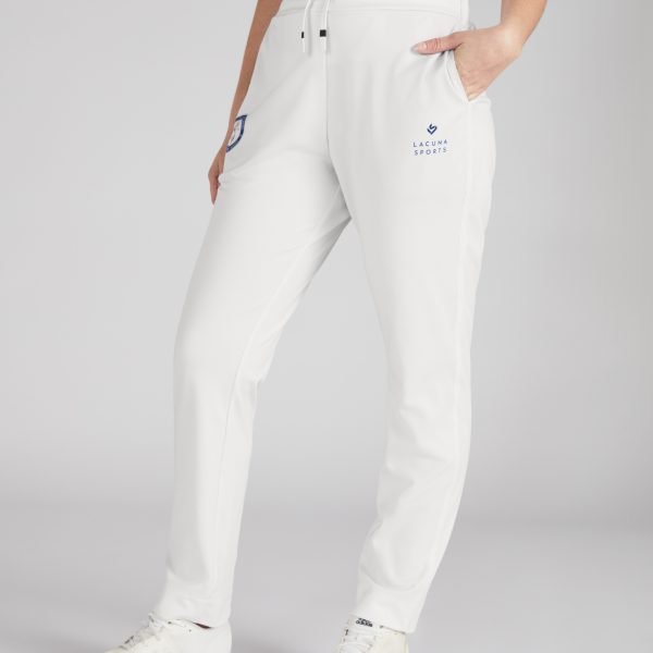 women's and girls white cricket trousers