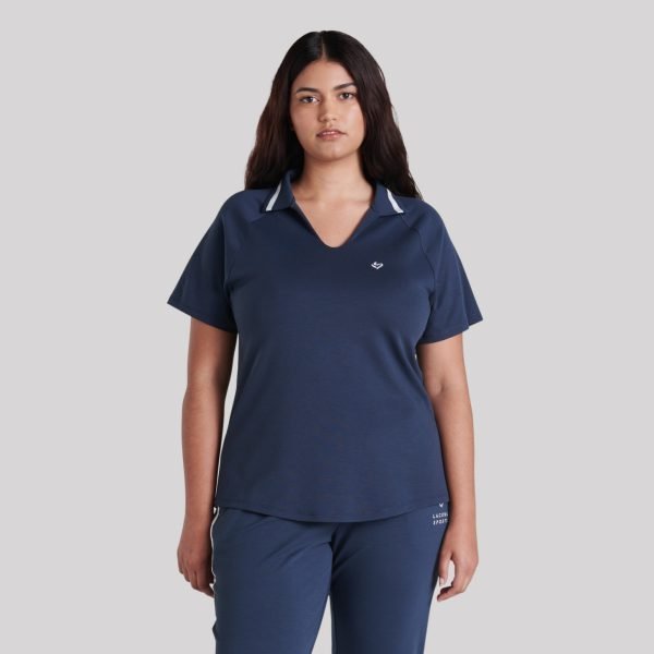 women's navy blue cricket shirt