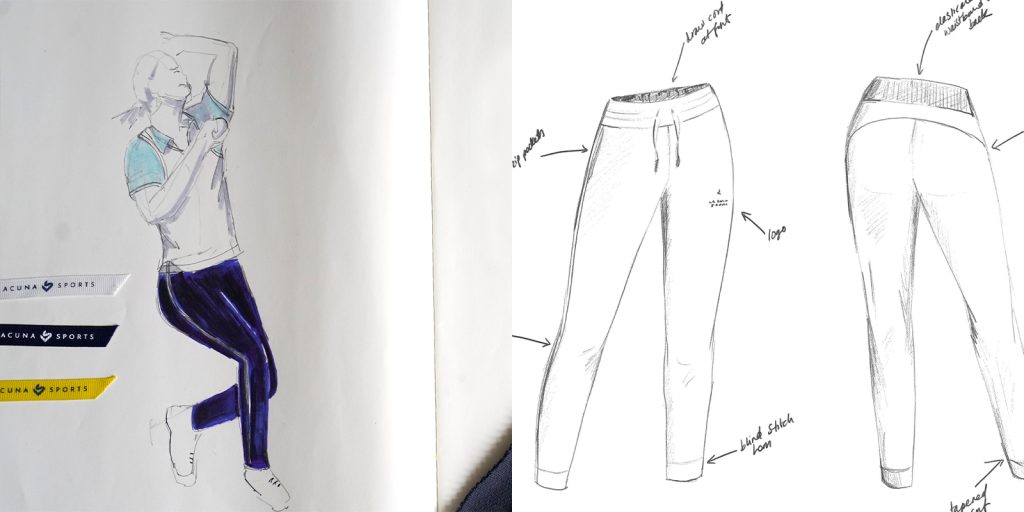 drawings of female cricket wear