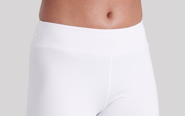 women's white compression cricket shorts