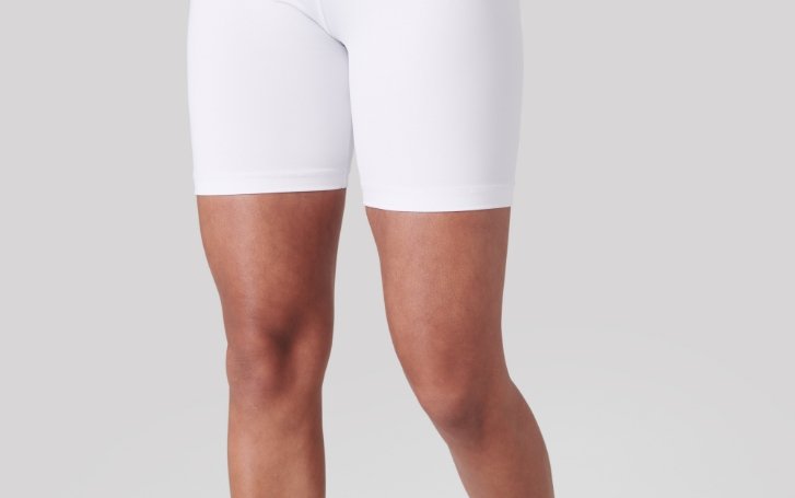 women's white compression cricket shorts