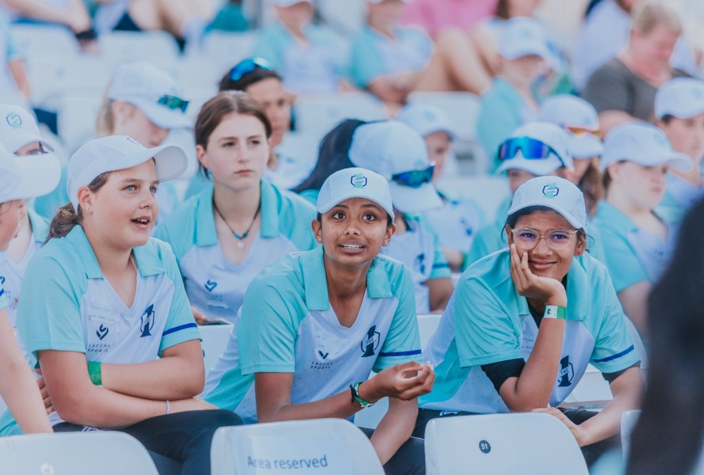 Group of girl cricketers