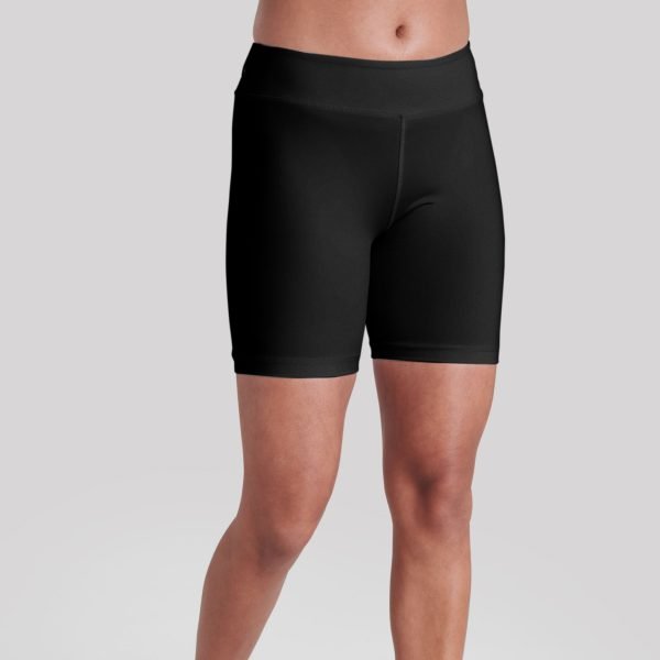 Women's black cricket compression shorts